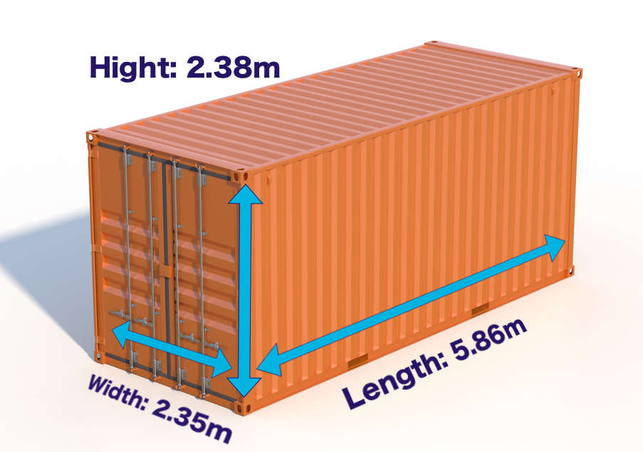 Габариты морского контейнера 40