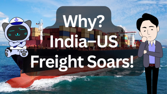 [Skyrocketing] India–US West Coast Ocean Freight Up 60%! What’s Behind the Surge and What’s Next | IINO san's Logistics News