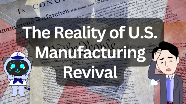 Is U.S. Manufacturing Really Rebounding? Tariff Burdens and Empty Investment Promises | IINO san's Logistics News