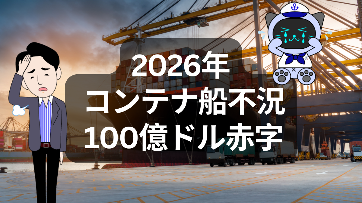 2026年 コンテナ船は一気に厳しくなりそうです | イーノさんのロジラジ
