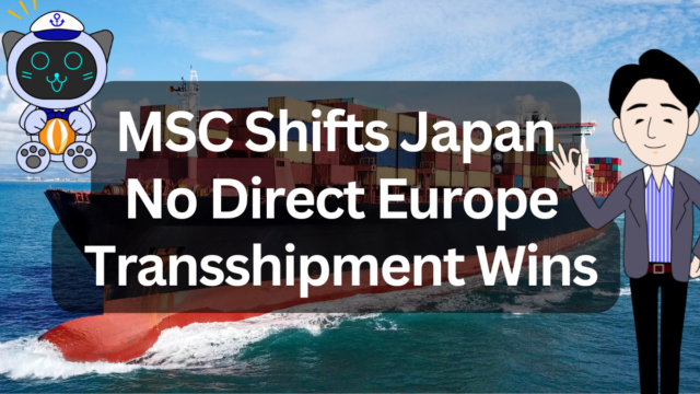 MSC เสริมความแข็งแกร่งเส้นทางญี่ปุ่น ท่ามกลางยุคใหม่ของการขนส่งแบบทรานชิปเมนต์เต็มรูปแบบ | イーノさんのロジラジ